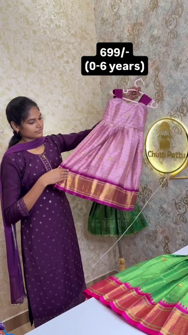 Pink with Purple Border Sleeveless Cotton Frock | CPM_0452_PNK