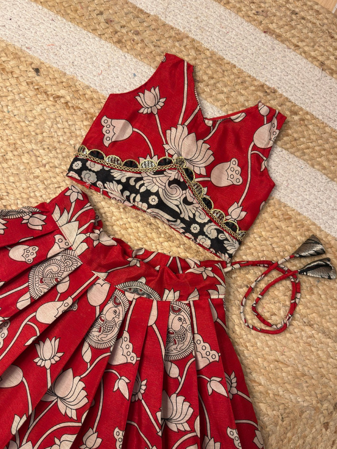 Red & Black Cotton Set | CPM_0456