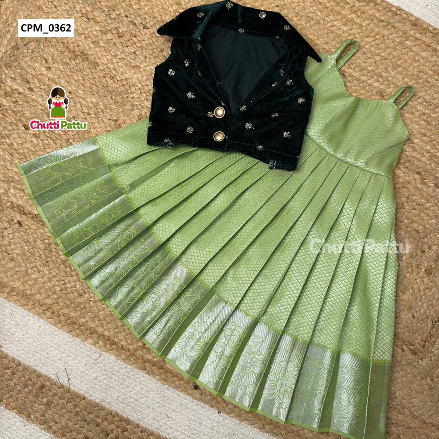 Green Velvet & Kanchi Silk Budget Friendly Combo | CPM_0362