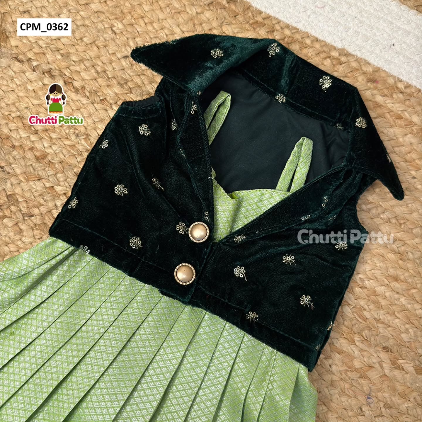 Green Velvet & Kanchi Silk Budget Friendly Combo | CPM_0362