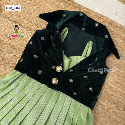 Green Velvet & Kanchi Silk Budget Friendly Combo | CPM_0362