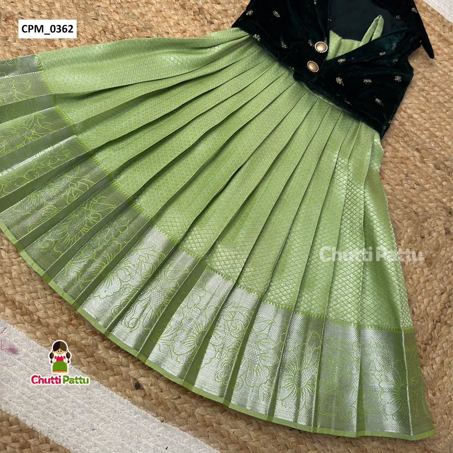 Green Velvet & Kanchi Silk Budget Friendly Combo | CPM_0362