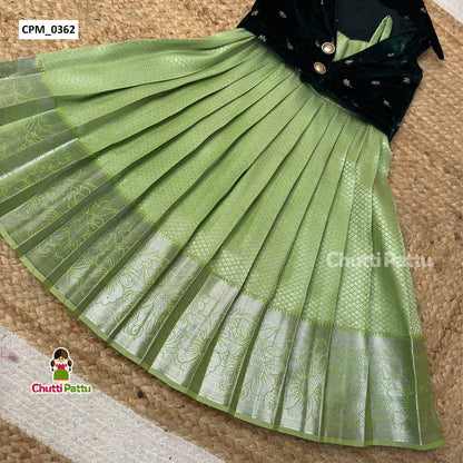 Green Velvet & Kanchi Silk Budget Friendly Combo | CPM_0362