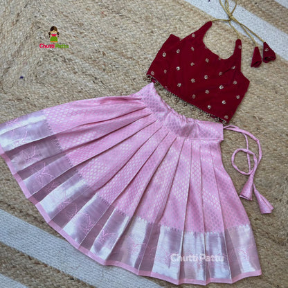 Dark Pink & Baby Pink Halter Neck Set | CPM_0378