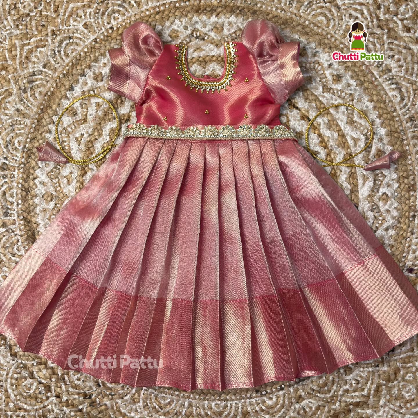 Deema - Jyothika-Inspired Long Gown with Dupatta & Hip Belt | CPM_0411