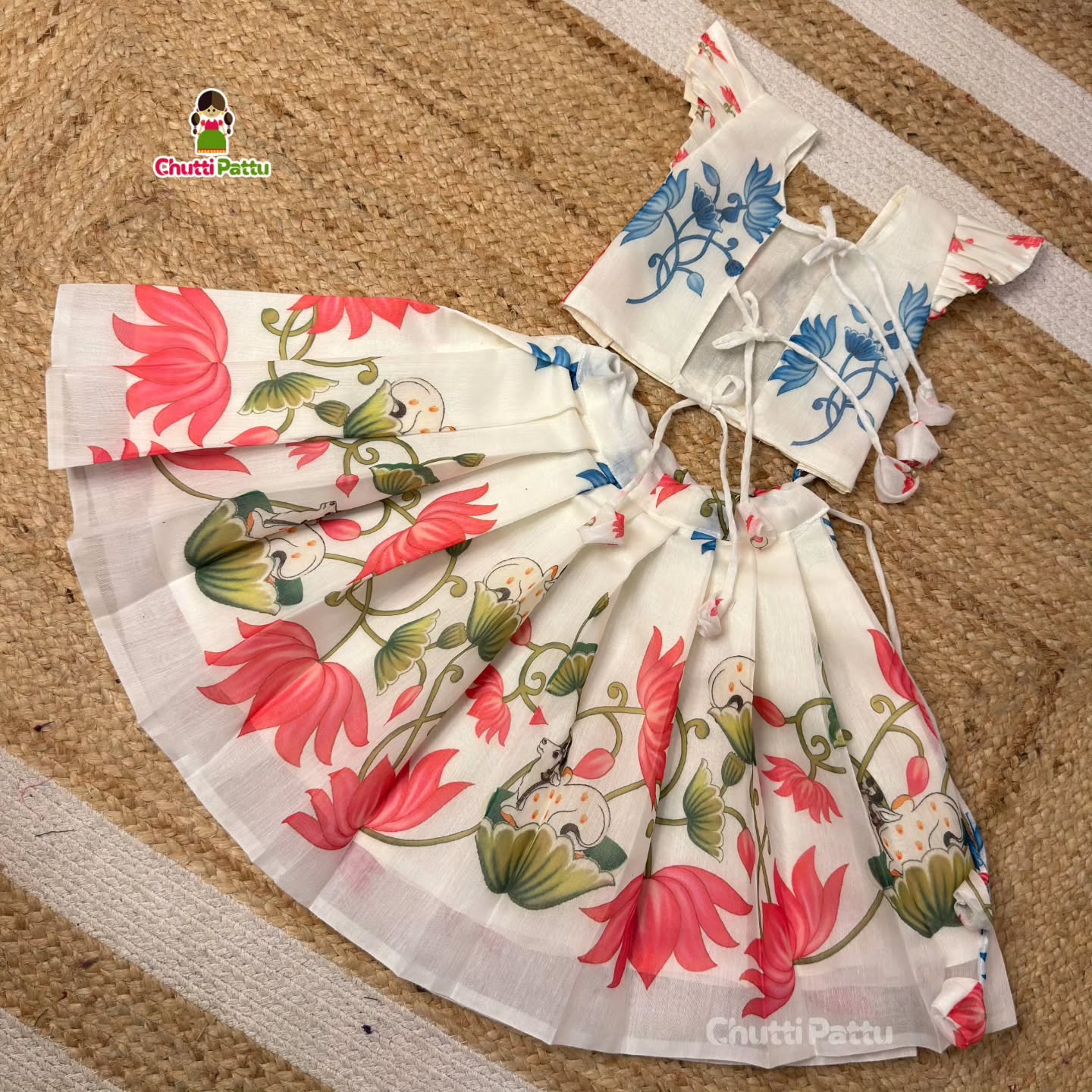 Atrium White Chanderi Cotton Set | CPM_0417