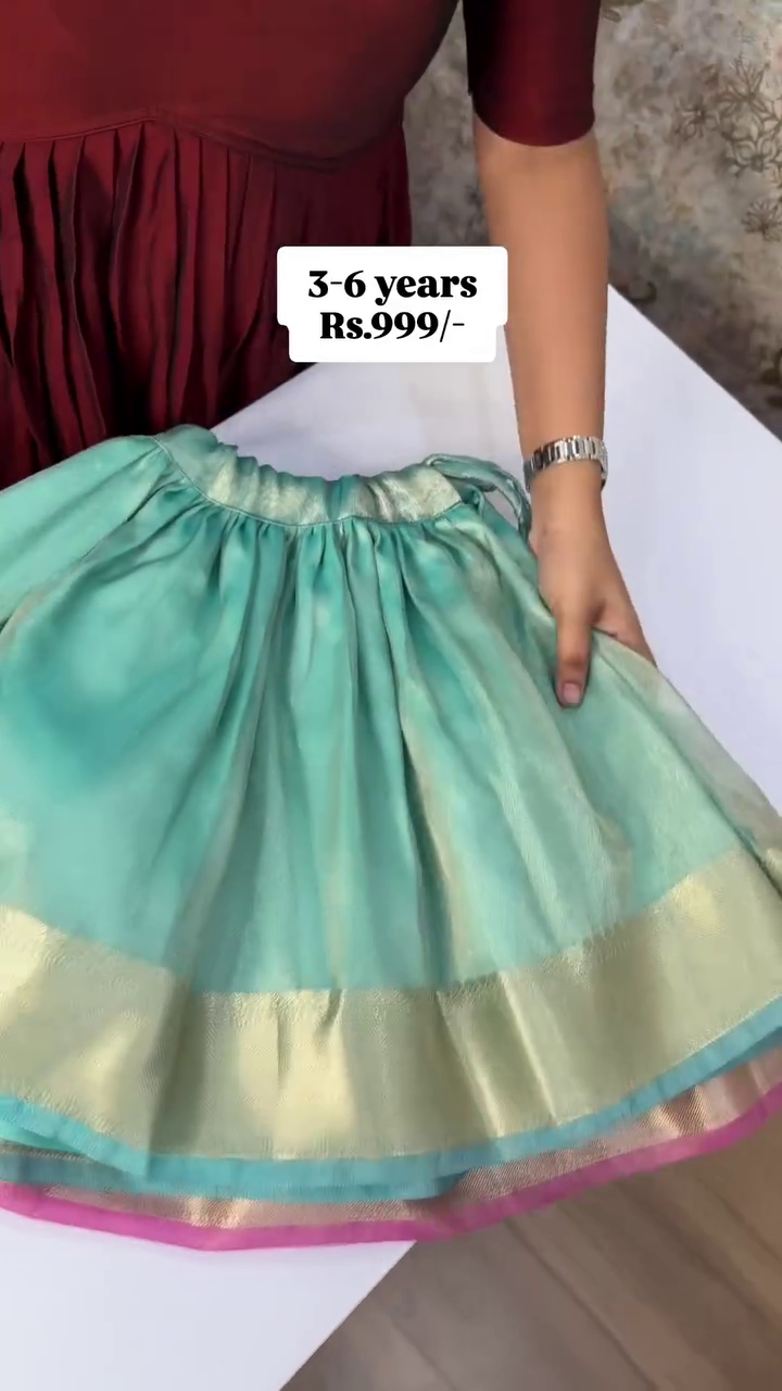 Blue Colour | Super Budget-Friendly Velvet & Tissue Silk Set | CPM_0420_Blue