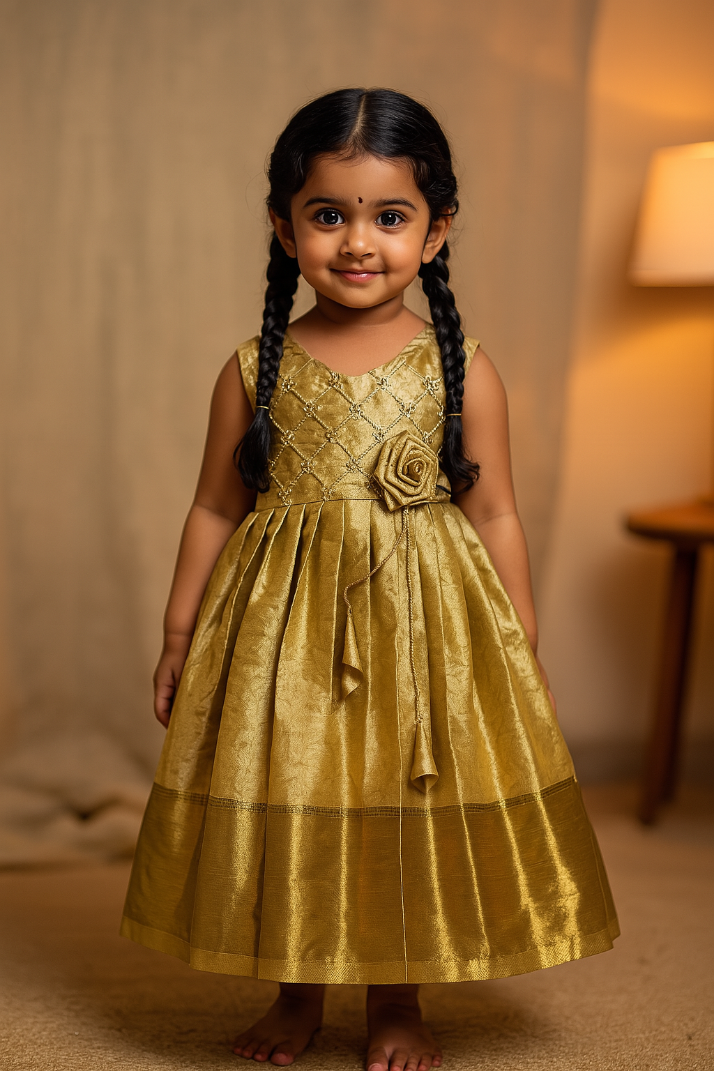 Golden Rose Elegance – Inspired by Nita Ambani | CPM_0421