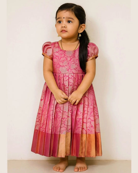 Pink - Nita Ambani Inspired Premium Tissue Silk | CPM_0432_PNK