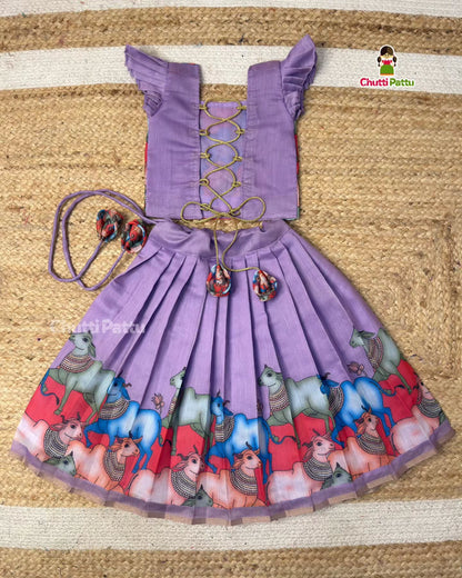 Lavender Super Comfortable Chanderi Cotton Outfit | CPM_0434