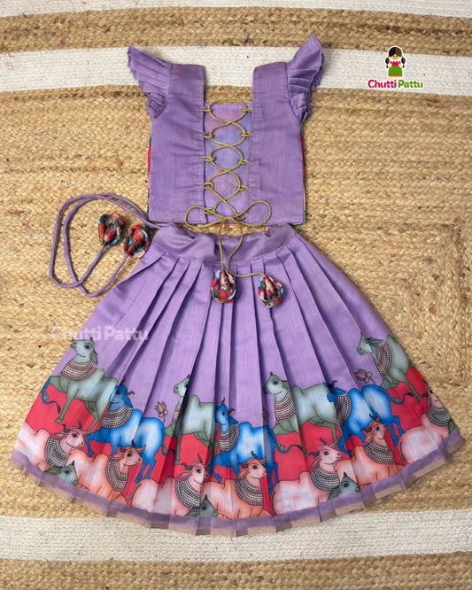 Lavender Super Comfortable Chanderi Cotton Outfit | CPM_0434