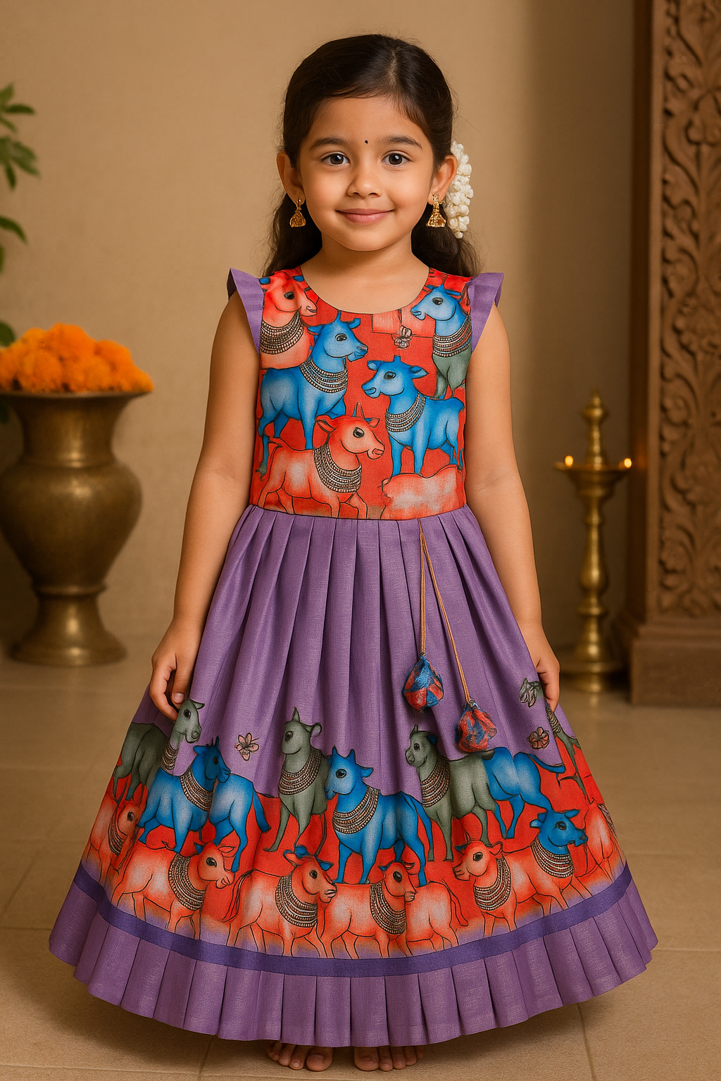 Lavender Super Comfortable Chanderi Cotton Outfit | CPM_0434