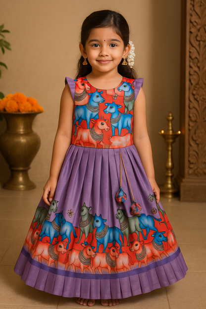 Lavender Super Comfortable Chanderi Cotton Outfit | CPM_0434