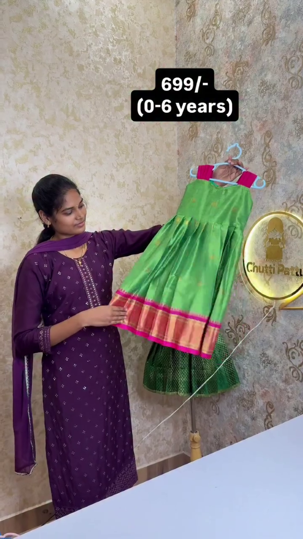 Green with Pink Border Sleeveless Cotton Frock | CPM_0452_GRN