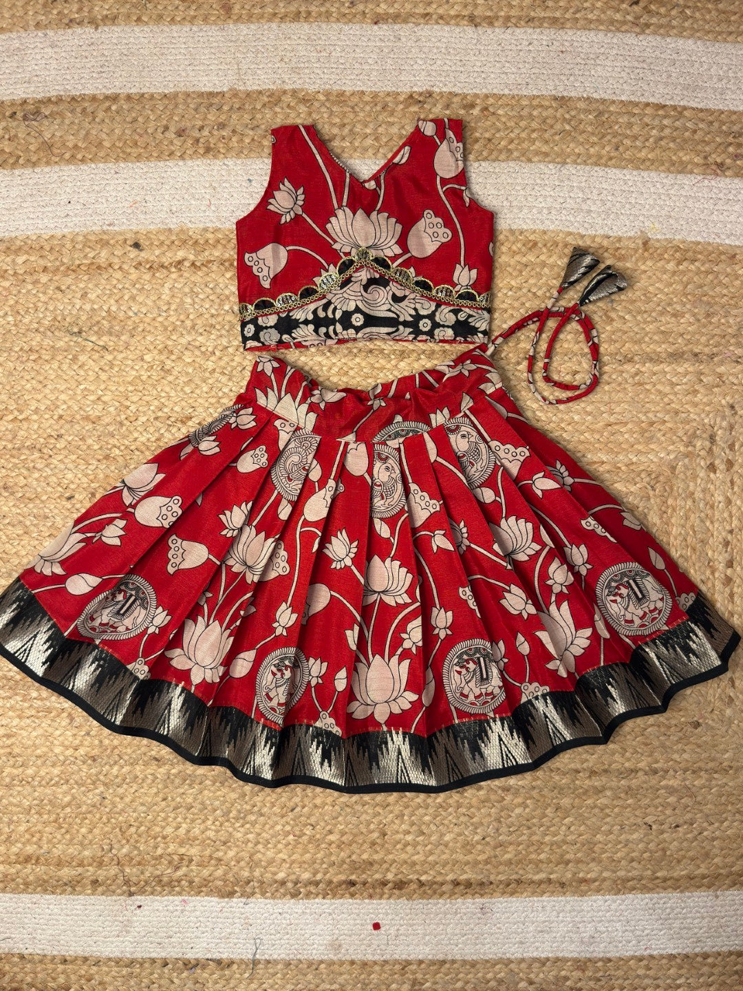 Red & Black Cotton Set | CPM_0456