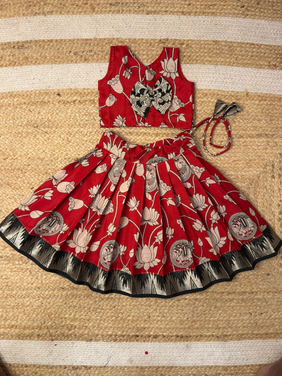 Red & Black Cotton Set | CPM_0456