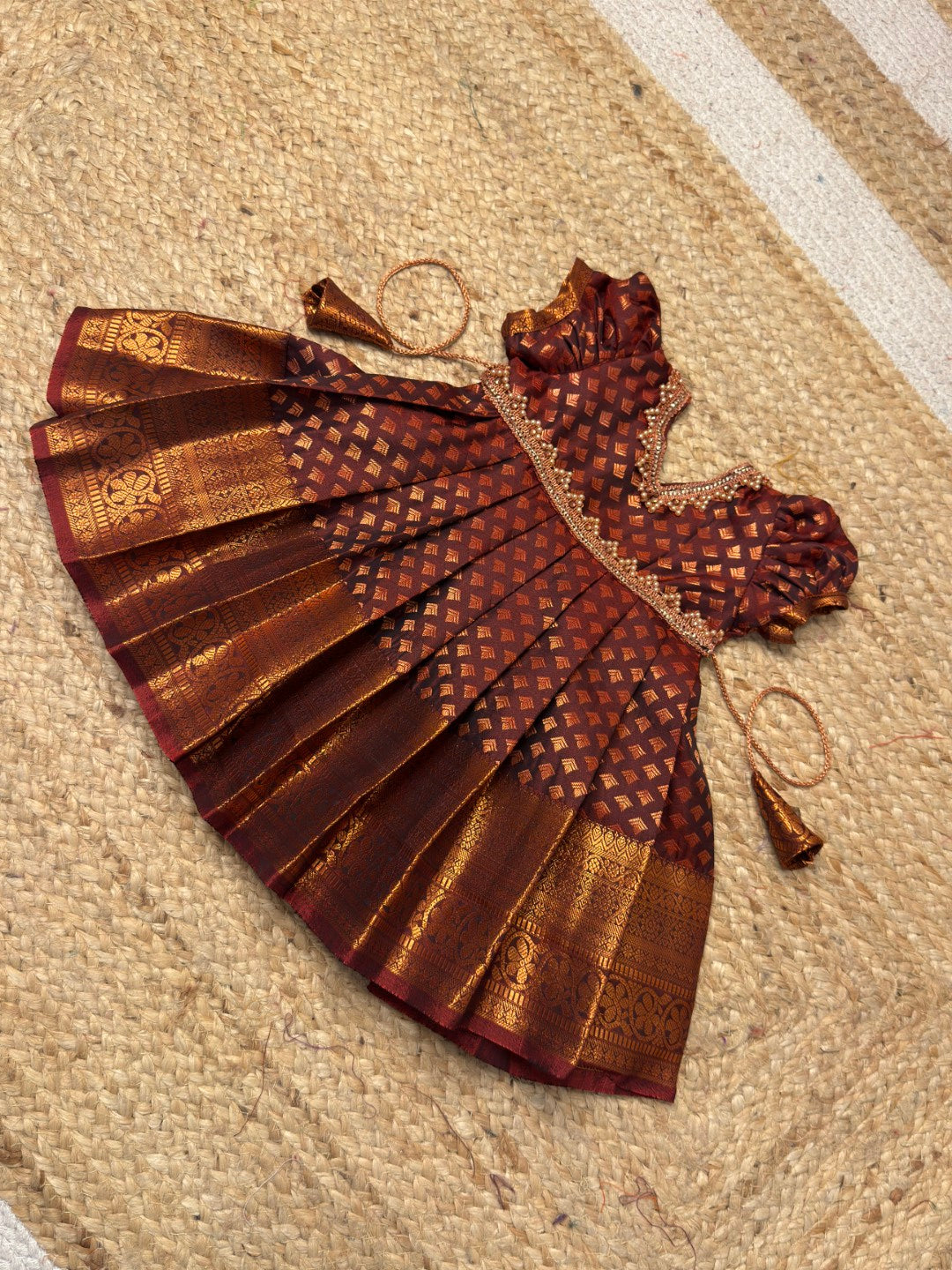 Brow Kanchi Soft Silk Pattu Frock | CPM_0457