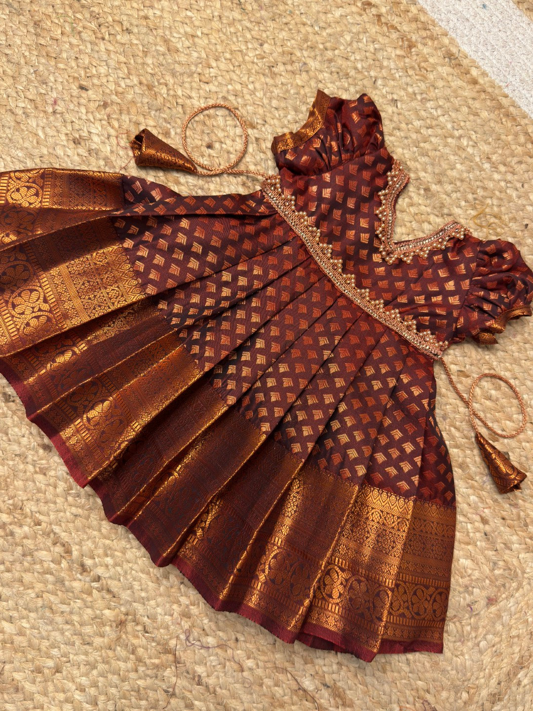 Brow Kanchi Soft Silk Pattu Frock | CPM_0457