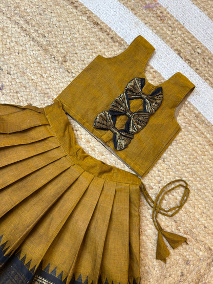 Mustard Yellow Kanchi Cotton Set | CPM_0469