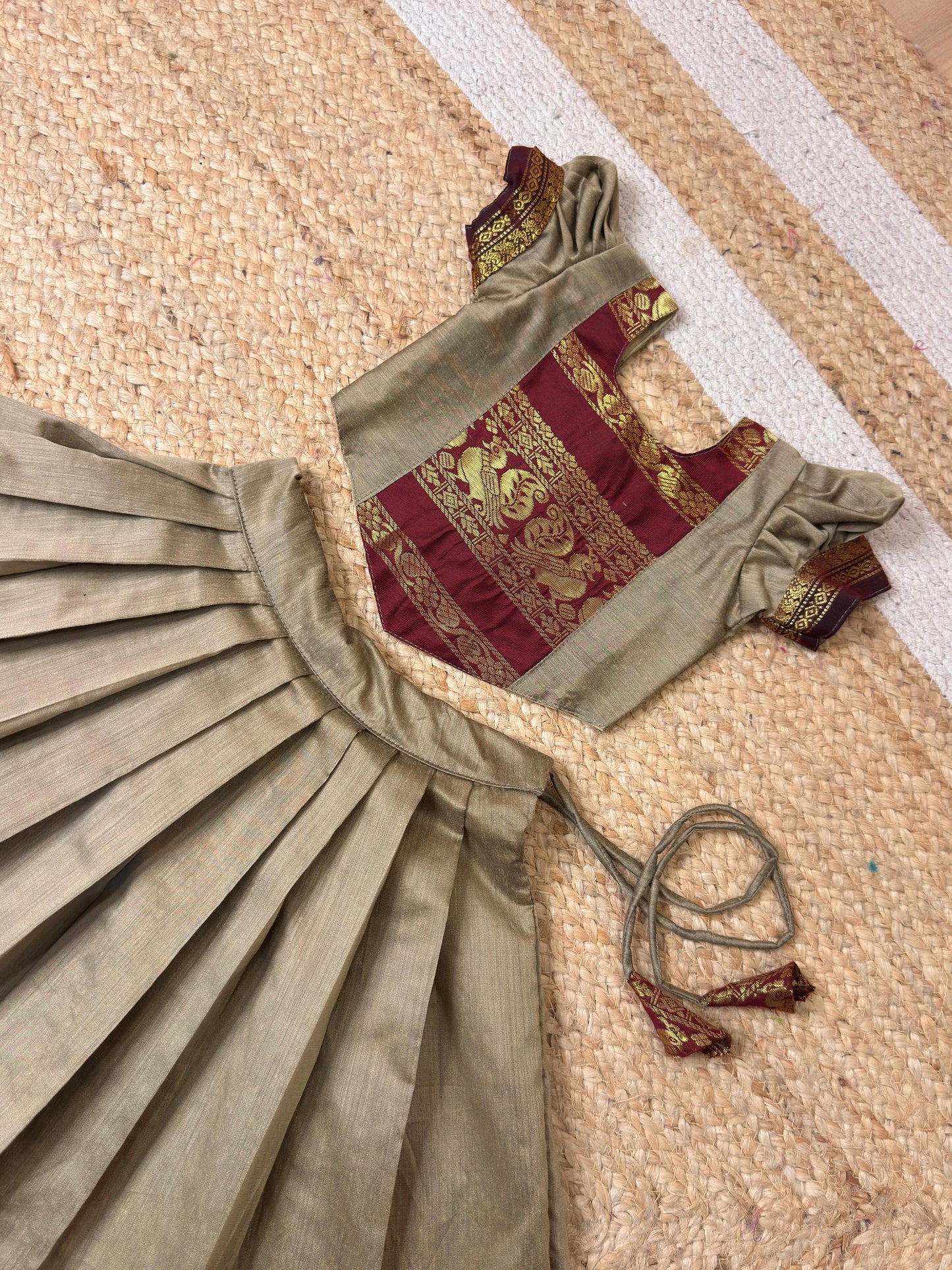 Pure Kalyani Cotton Set – Grey & Maroon Combo | CPM_0478