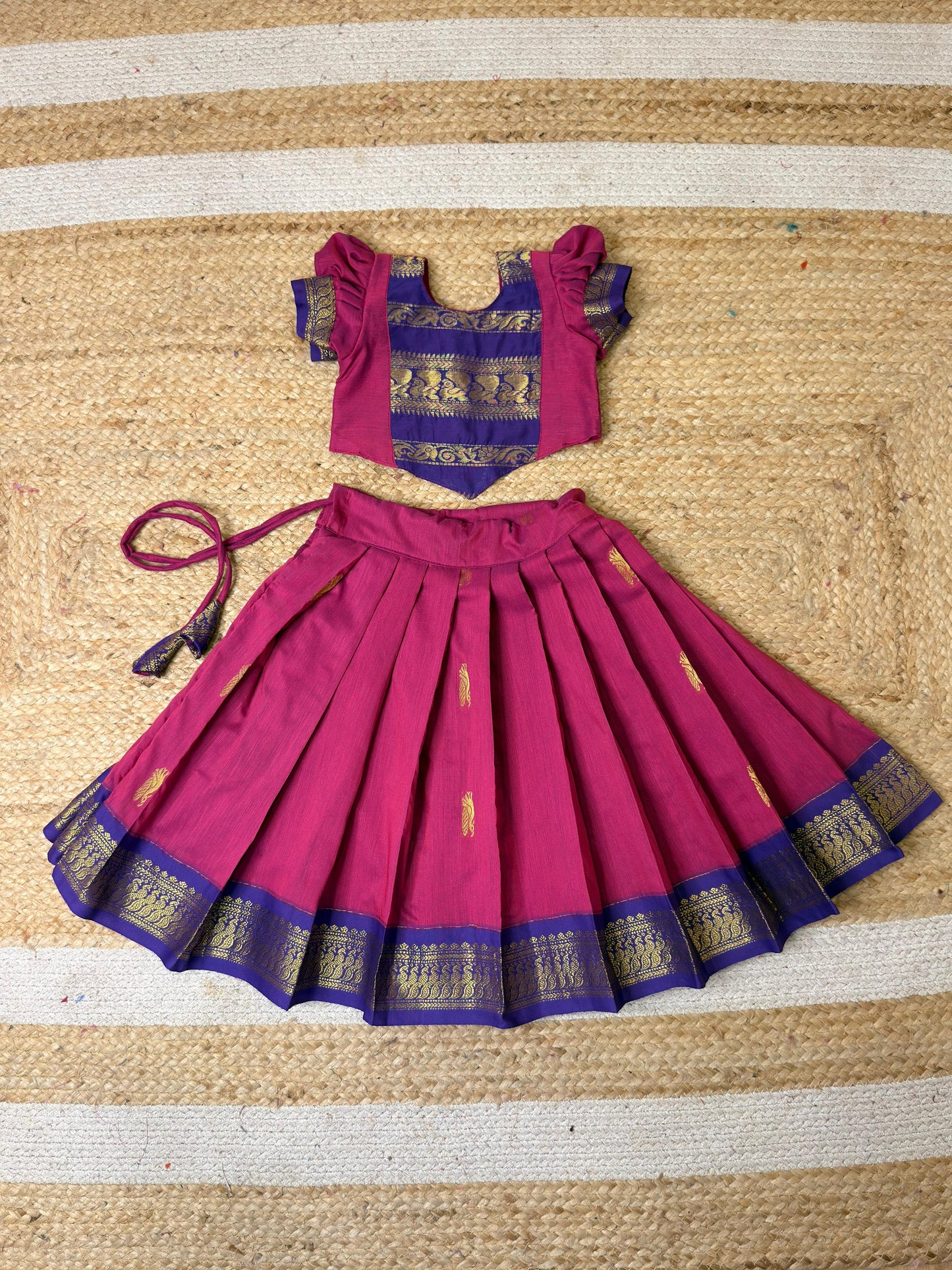 Pure Kalyani Cotton Set – Pink & Purple Combo | CPM_0479