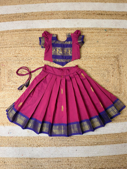 Pure Kalyani Cotton Set – Pink & Purple Combo | CPM_0479