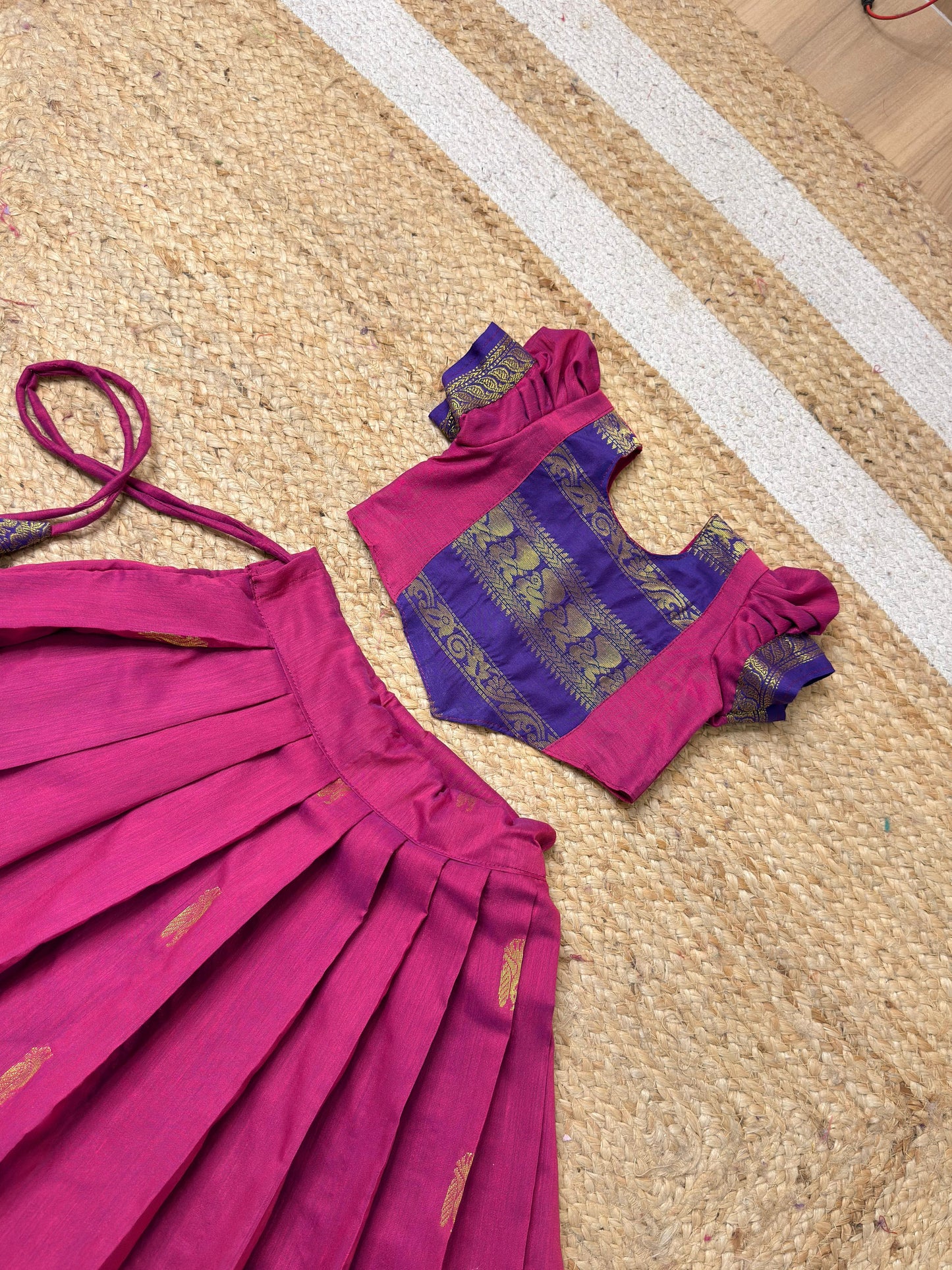 Pure Kalyani Cotton Set – Pink & Purple Combo | CPM_0479