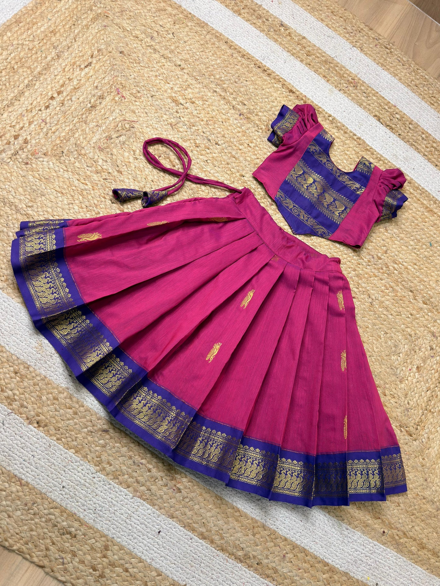 Pure Kalyani Cotton Set – Pink & Purple Combo | CPM_0479