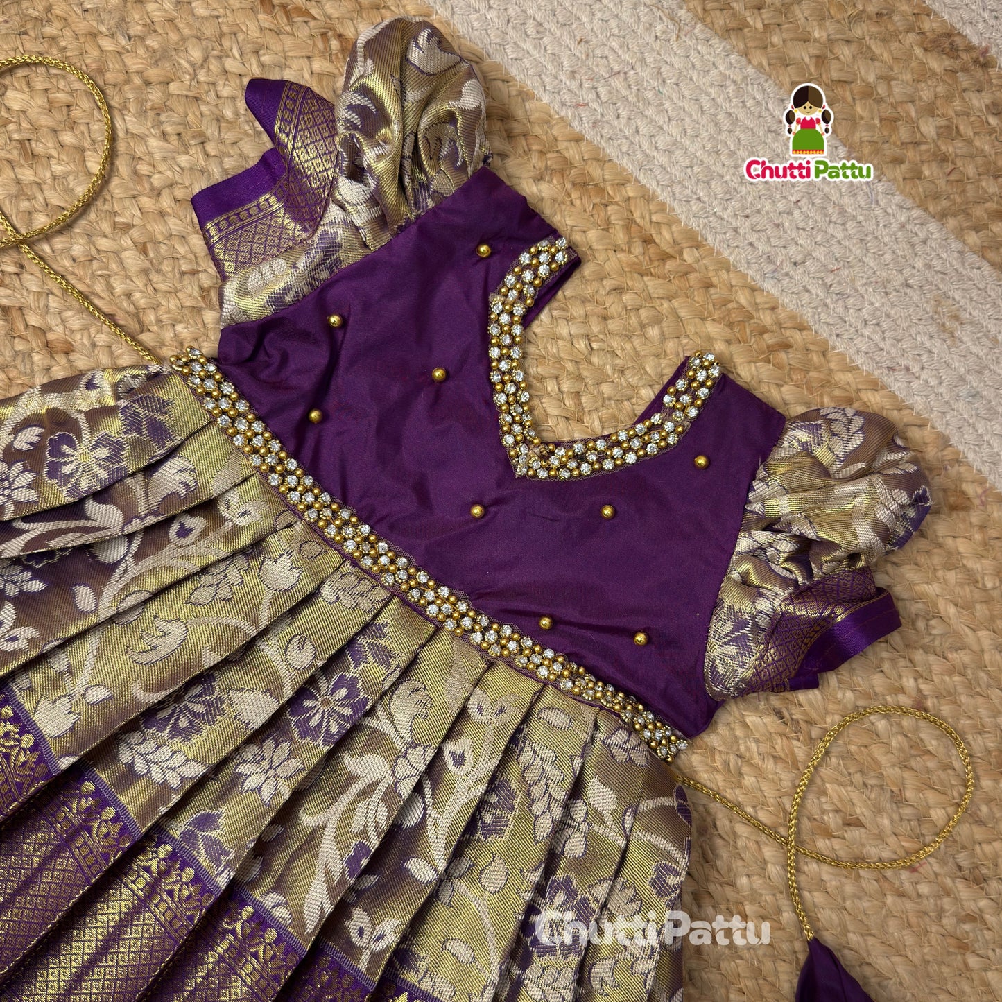 Beautiful Purple Kanchi Gown | CPM_0485