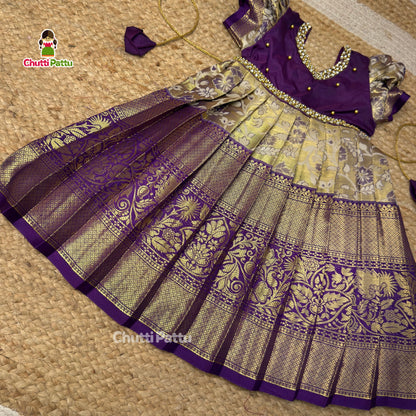 Beautiful Purple Kanchi Gown | CPM_0485