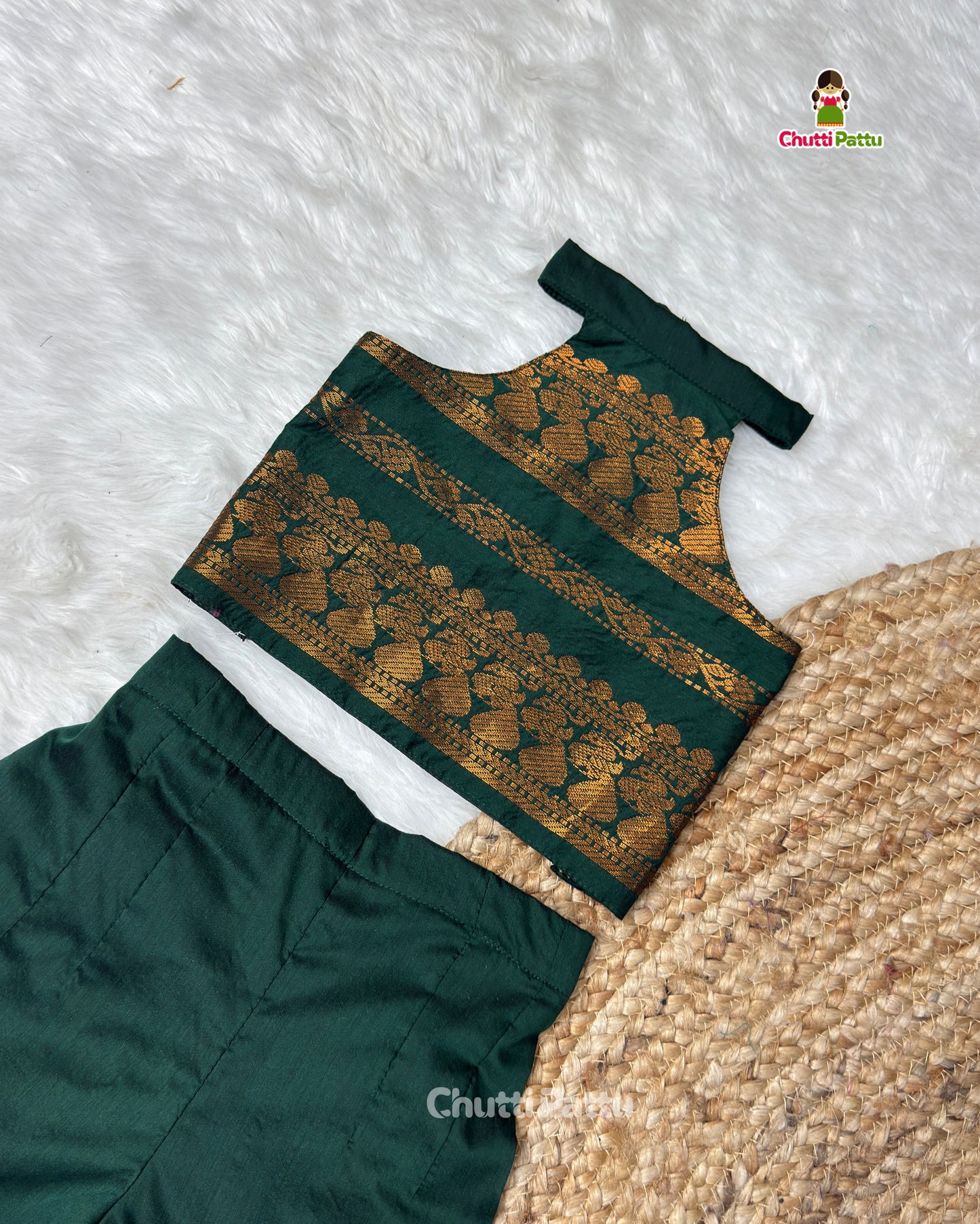 Green Kalyani Cotton Co-ord Set | CPM_0502