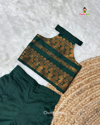 Green Kalyani Cotton Co-ord Set | CPM_0502