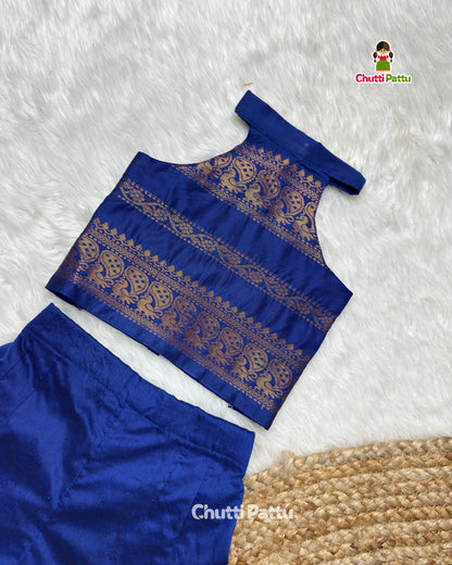 Blue Kalyani Cotton Co-ord Set | CPM_0503