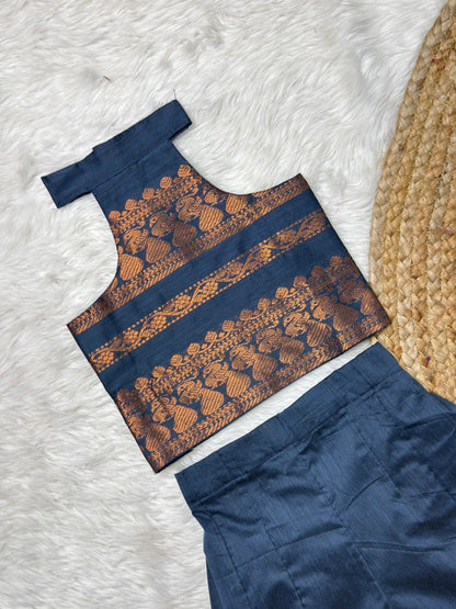 Blue Ash Kalyani Cotton Co-ord Set | CPM_0556