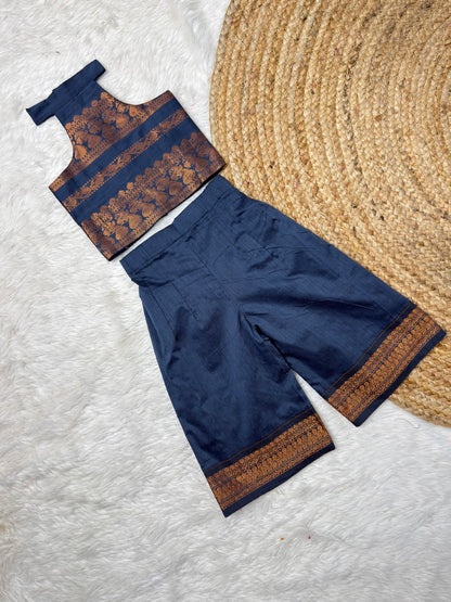 Blue Ash Kalyani Cotton Co-ord Set | CPM_0556