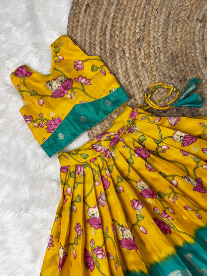 Yellow & Teal Cotton Sett | CPM_0562