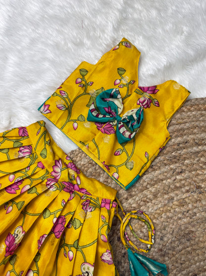 Yellow & Teal Cotton Sett | CPM_0562