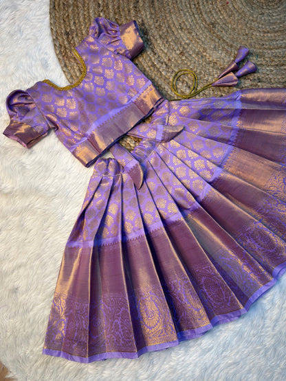 Lavender Kanchi Soft Silk Pattu Pavadai | CPM_0564