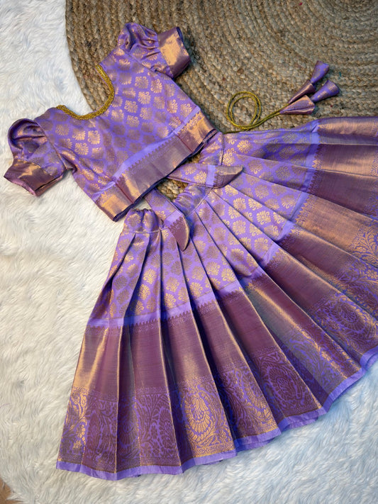 Lavender Kanchi Soft Silk Pattu Pavadai | CPM_0564