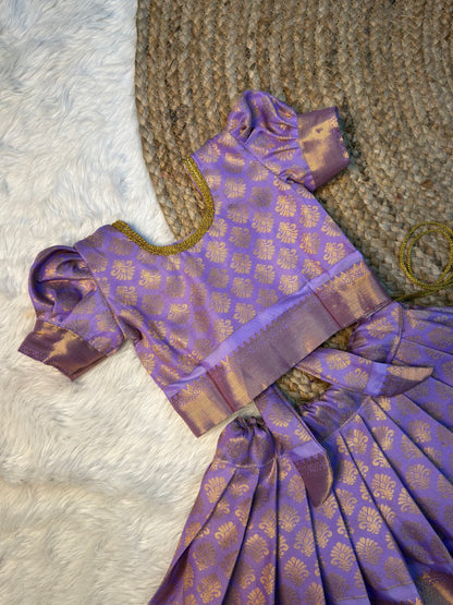 Lavender Kanchi Soft Silk Pattu Pavadai | CPM_0564