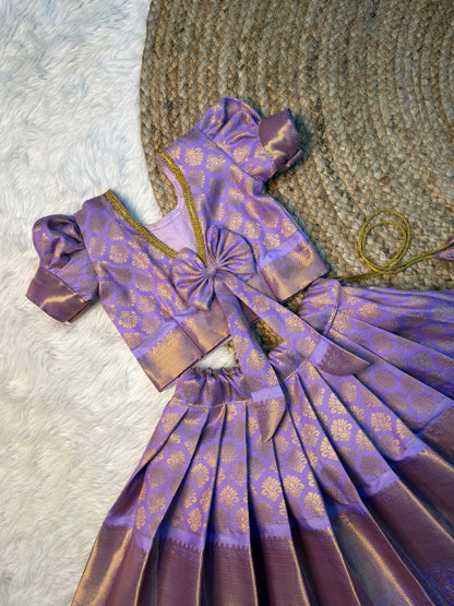 Lavender Kanchi Soft Silk Pattu Pavadai | CPM_0564